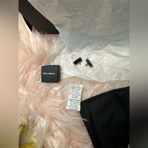 DOLCE & GABBANA Sculpted-Heel Metallic Leather sandals - Picture 16 of 16